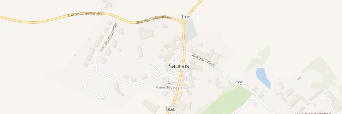 Plan du 9 Rue des Marronniers à Saurais