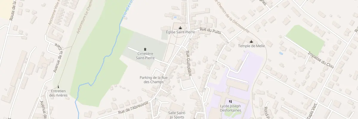 Plan du 3 Rue des Champs Saint-pierre à Melle