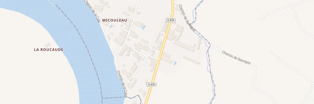 Plan du 206 Micouleau à Vignonet