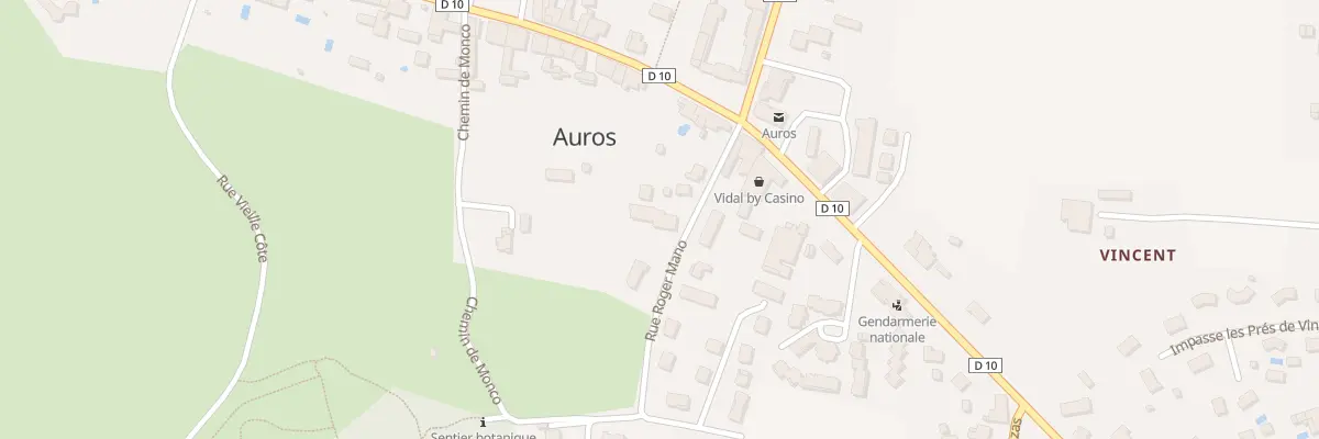 Plan du 90 Rue Roger Mano à Auros