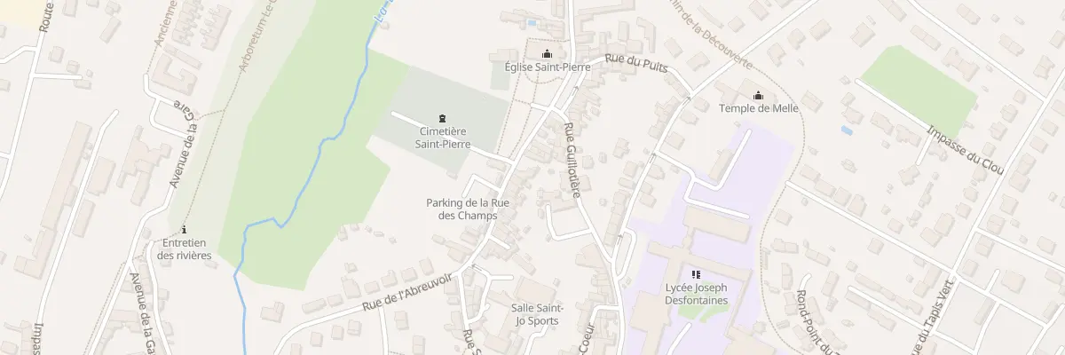 Plan du 9 Rue des Champs Saint-pierre à Melle