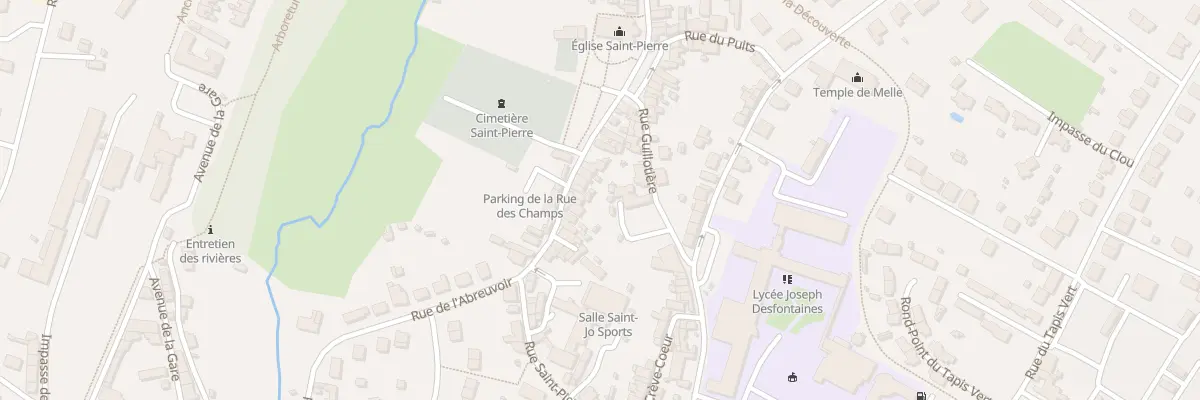 Plan du 15 Rue des Champs Saint-pierre à Melle