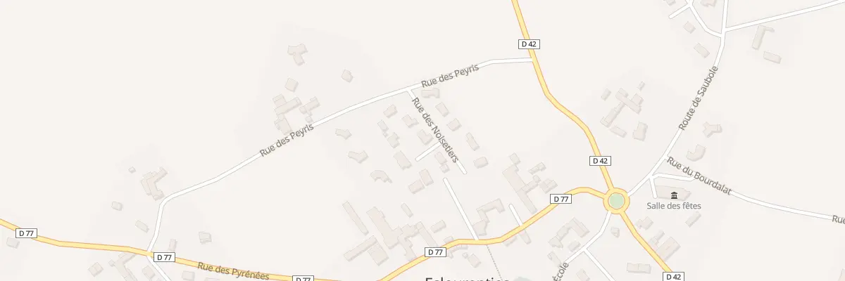 Plan du 6 Rue des Noisetiers à Eslourenties-Daban