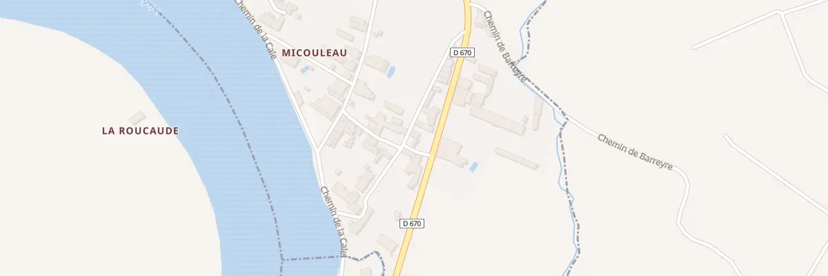 Plan du 14 Micouleau à Vignonet