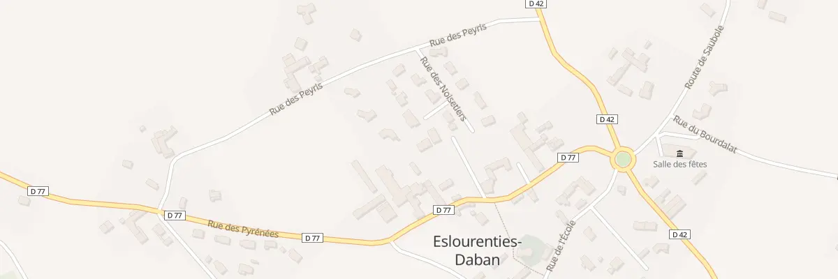 Plan du 1 Imp des Noyers à Eslourenties-Daban