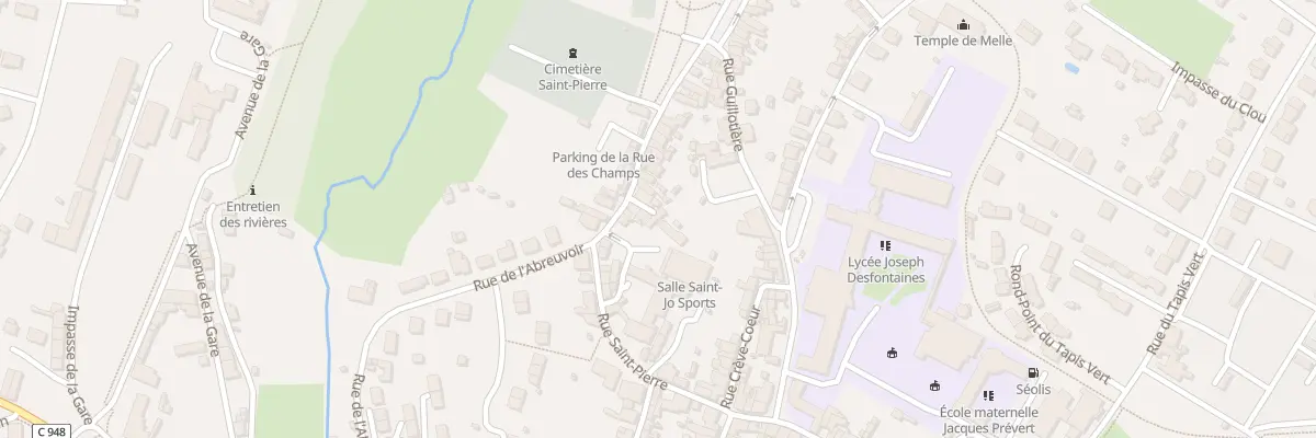 Plan du 33 Rue des Champs Saint-pierre à Melle