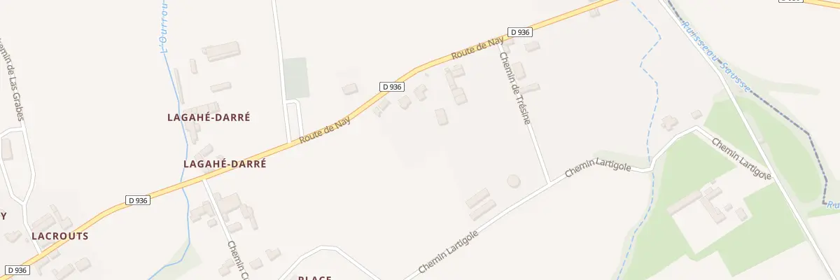 Plan du 15 Rte de Nay à Labatmale