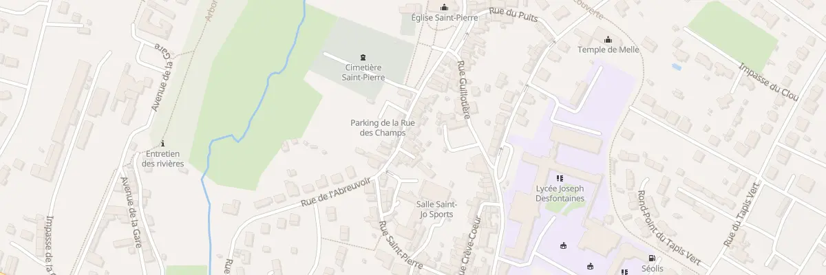Plan du 25 Rue des Champs Saint-pierre à Melle