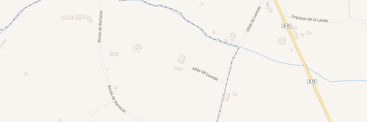 Plan du 1 Lavede à Bieujac