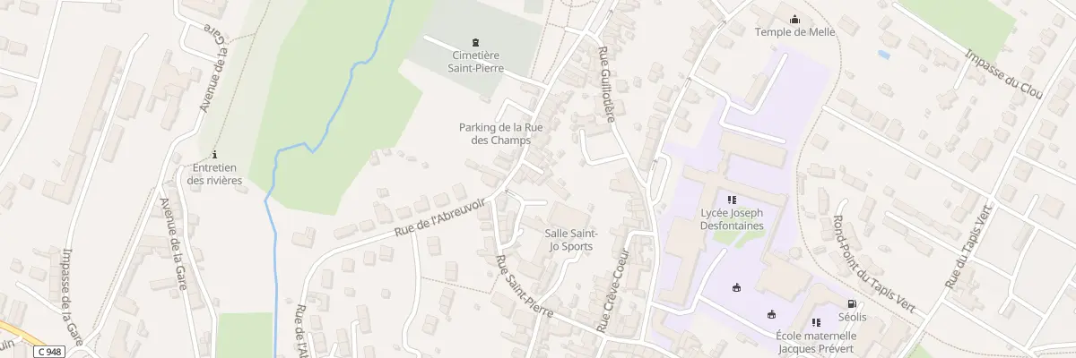 Plan du 31 Rue des Champs Saint-pierre à Melle