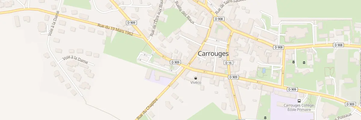 Plan du 16 Av du Maréchal Leclerc à Carrouges