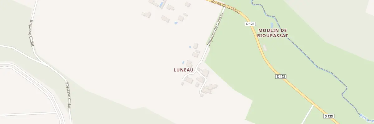 Plan du 1B Luneau à Rauzan