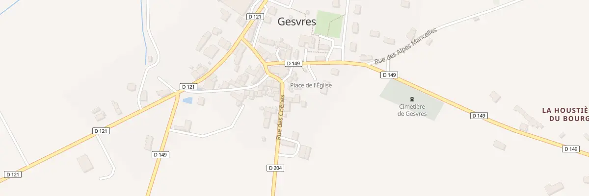 Plan du 2B Rue des Chênes à Gesvres