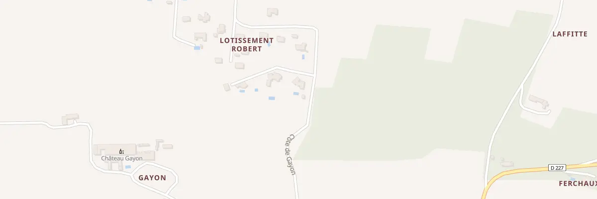Plan du 2 Côte de Gayon à Caudrot