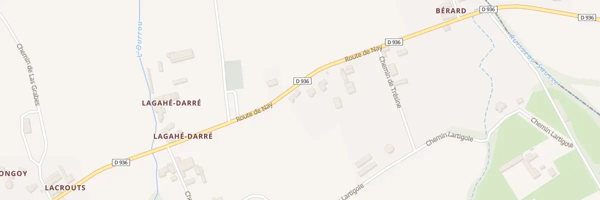 Plan du 17 Rte de Nay à Labatmale
