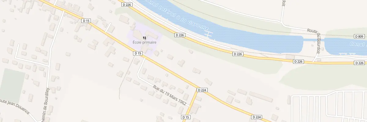 Plan du 1213 Rte Jean-Baptiste de Baudre à Castets et Castillon
