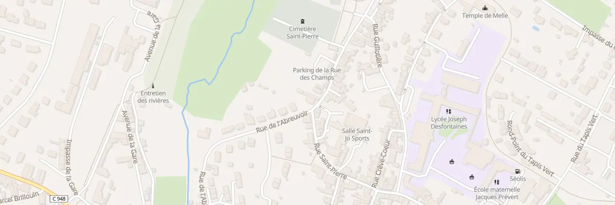 Plan du 8 Rue des Champs Saint-pierre à Melle