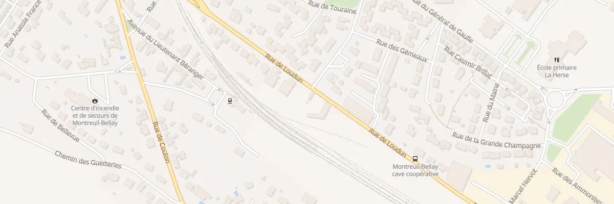Plan du 288 Rue de Loudun à Montreuil-Bellay