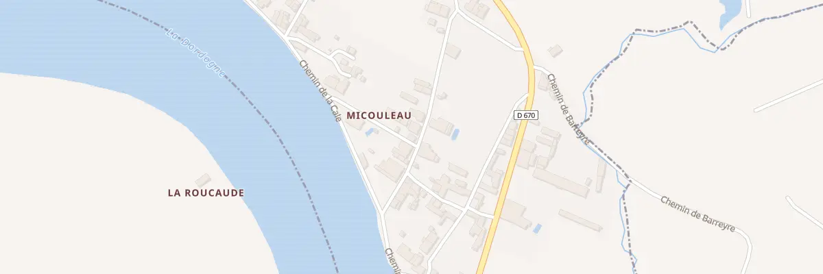 Plan du 218 Micouleau à Vignonet