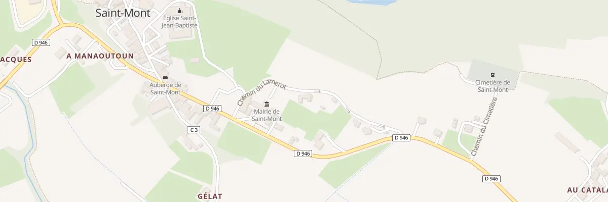 Plan du 186 Chem du Lamerot à Saint-Mont