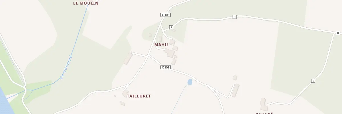 Plan du 4483 Rte du Lac à Labastide-d’Armagnac
