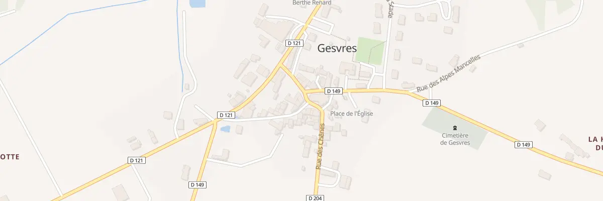 Plan du 2 Rue de l’Hotel du Cheval Blanc à Gesvres