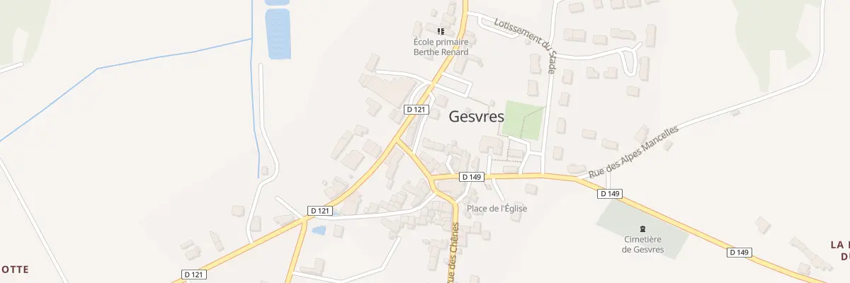 Plan du 5 Rue de l’Hotel du Cheval Blanc à Gesvres
