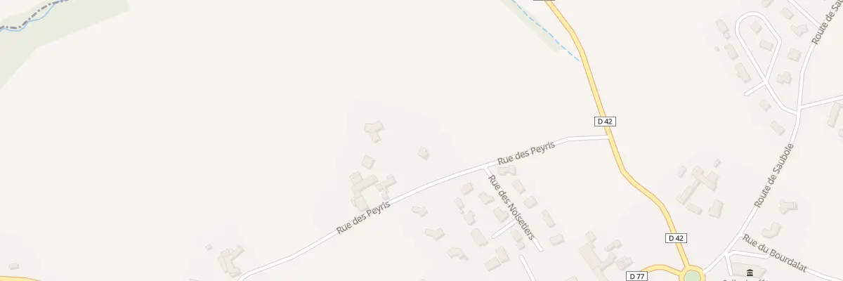 Plan du 252 Rue des Peyris à Eslourenties-Daban