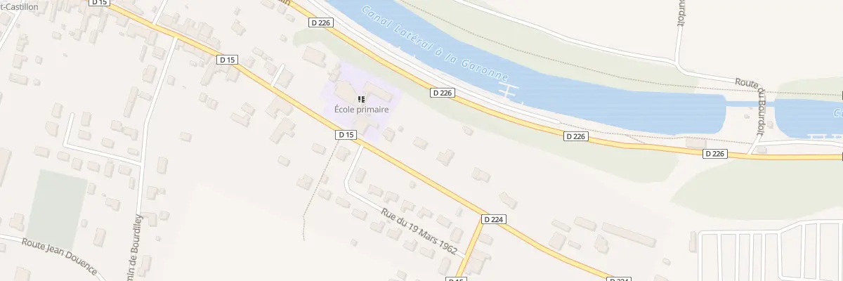 Plan du 1193 Rte Jean-Baptiste de Baudre à Castets et Castillon