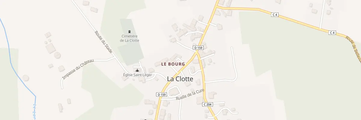 Plan du 29 Rte du Bourg à La Clotte