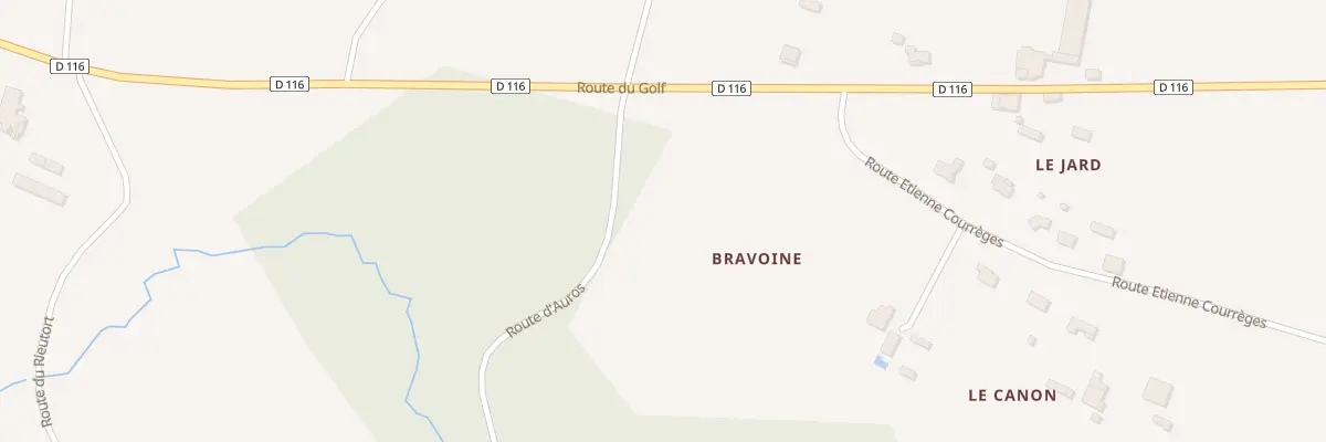 Plan du 2 Bravoine à Brannens