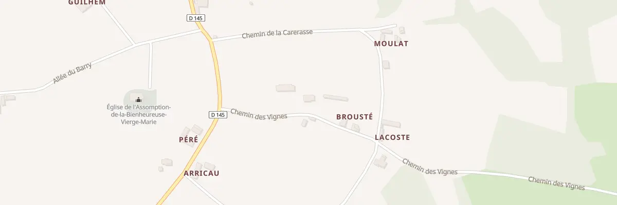 Plan du 2B Che des Vignes à Lespourcy