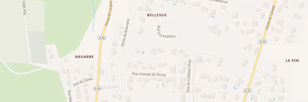 Plan du 9 Rue Champs du Bourg à Auros