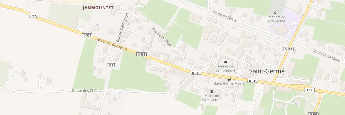 Plan du 14 Rte de Bordeaux à Saint-Germé