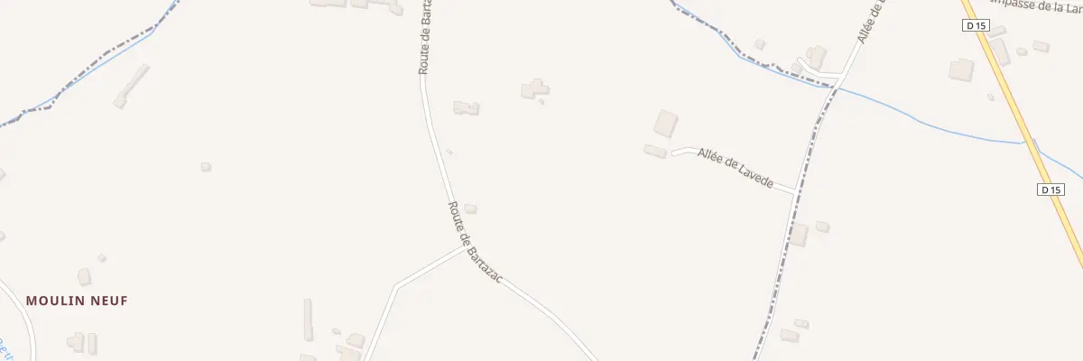 Plan du 2 Lavede à Bieujac