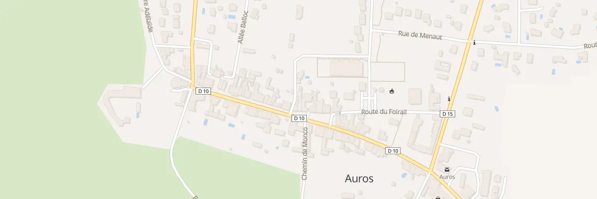 Plan du 74 Le Bourg à Auros
