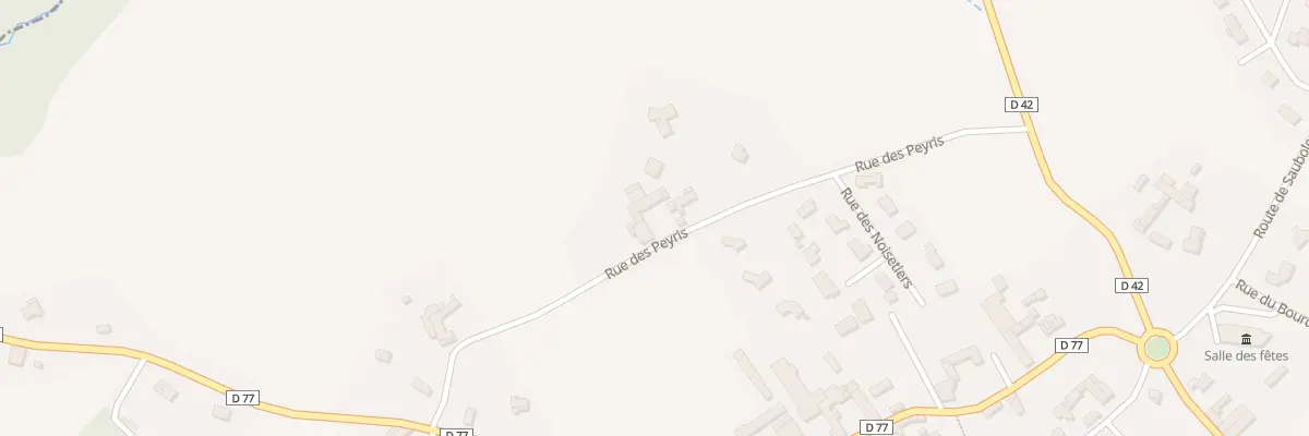 Plan du 1 Rue des Peyris à Eslourenties-Daban