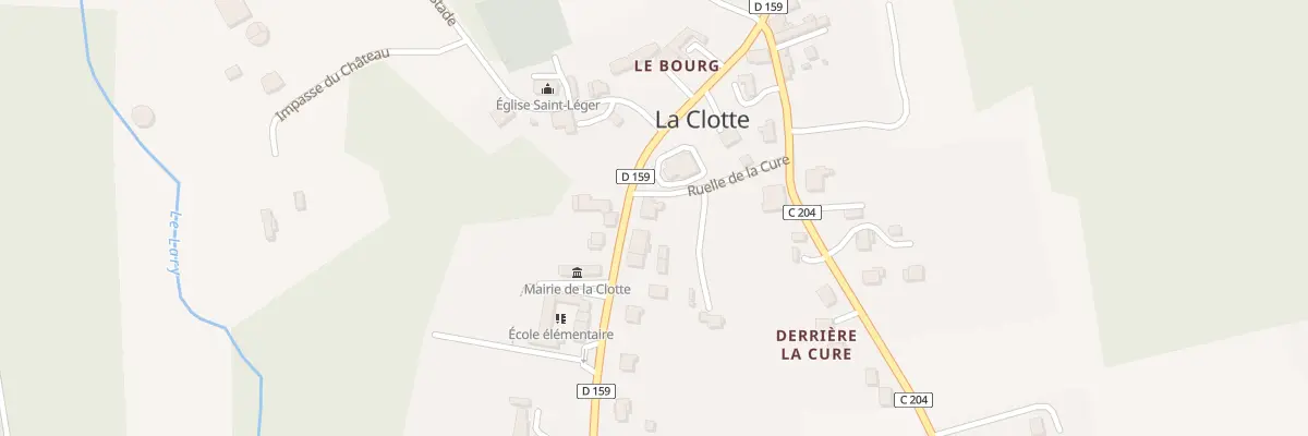 Plan du 2 Rle de la Cure à La Clotte