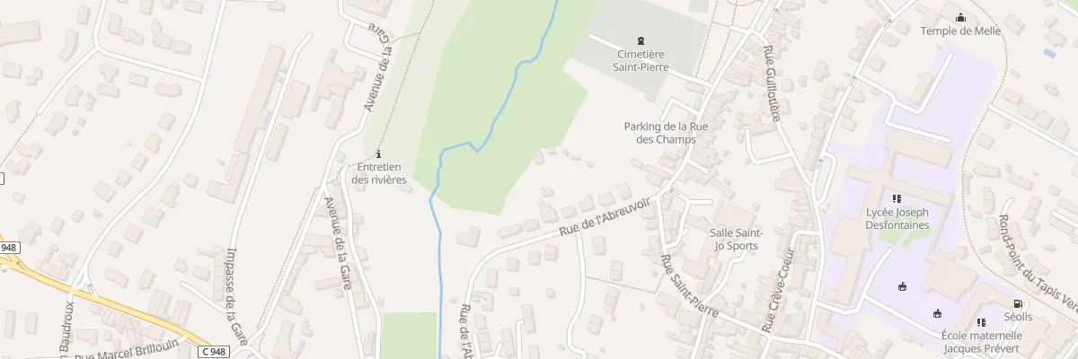Plan du 10A Rue de l’Abreuvoir Melle à Melle