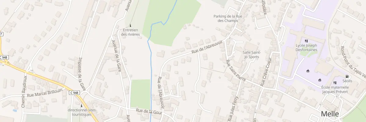 Plan du 19 Rue de l’Abreuvoir Melle à Melle