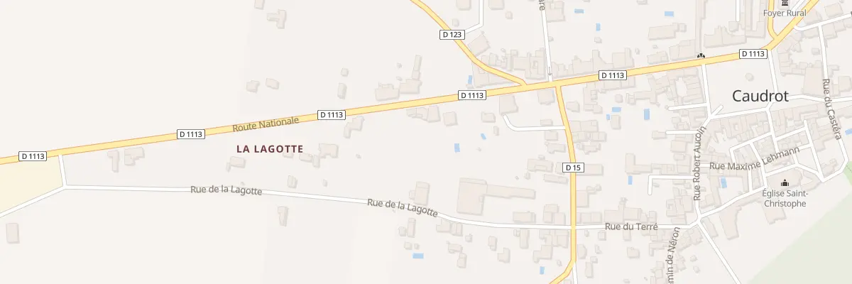 Plan du 66 Rte Nationale à Caudrot