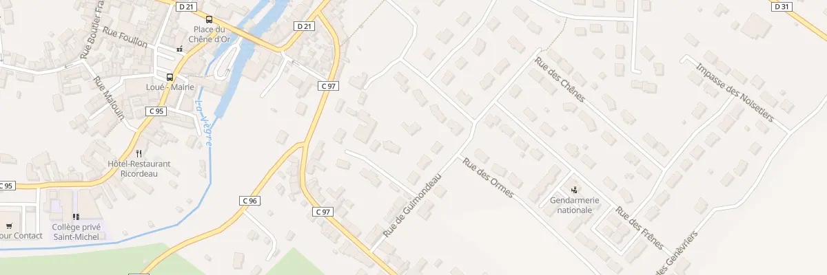 Plan du 2 Imp de la Pepiniere à Loué