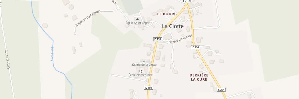 Plan du 23 Rte du Bourg à La Clotte