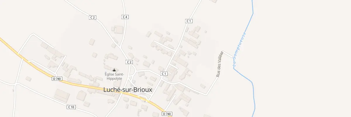 Plan du 6 Rte de Tillou à Luché-sur-Brioux