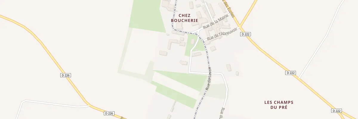 Plan du 1 Pl de la Halle à Saint-Ouen-la-Thène