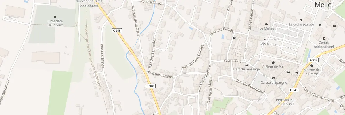 Plan du 2 Rpt des Tanneries à Melle