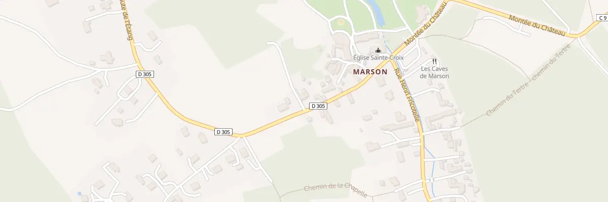 Plan du 8 Rte de l’Etang à Rou-Marson