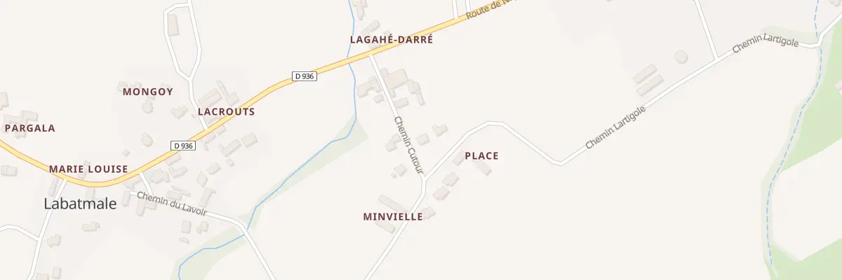 Plan du 26 Che Lartigole à Labatmale