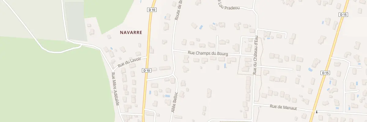 Plan du 8 Champs du Bourg à Auros