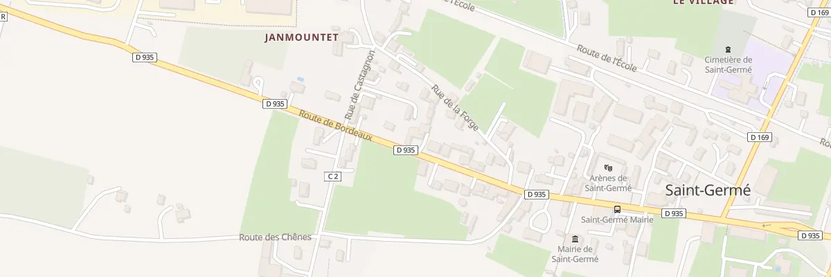 Plan du 28 Rte de Bordeaux à Saint-Germé